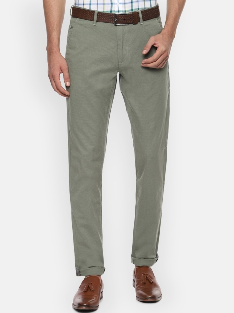 

Van Heusen Sport Men Olive Green Slim Fit Trousers