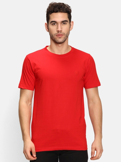 

V2 Value & Variety Men Red V-Neck T-shirt