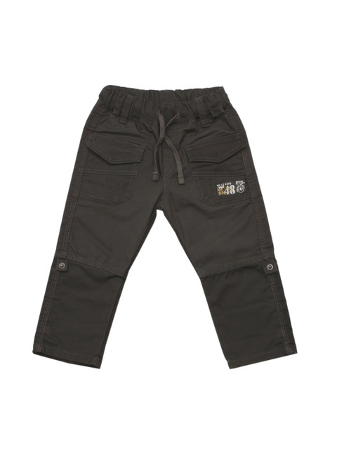 

Lil Lollipop Kids Green Cotton Cargo Jeans