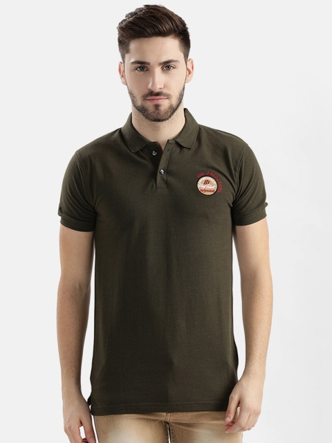 

V2 Value & Variety Men Green Solid Polo T-shirt