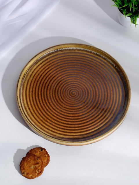 

Fabindia Brown 1 Piece Textured Ceramic Glazed Plate