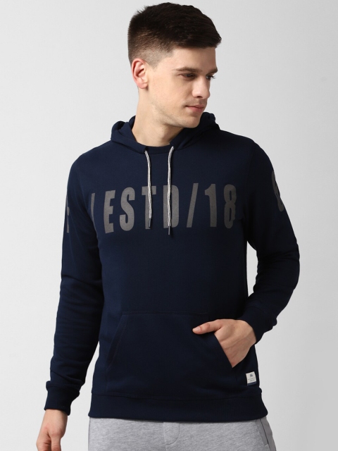 

Peter England Casuals Men Navy Blue Printed Sweatshirt