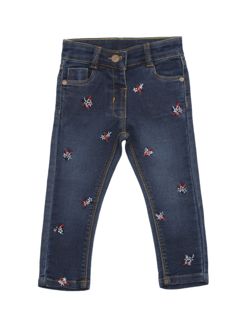 

Lil Lollipop Girls Blue Light Fade Embroidered Jeans
