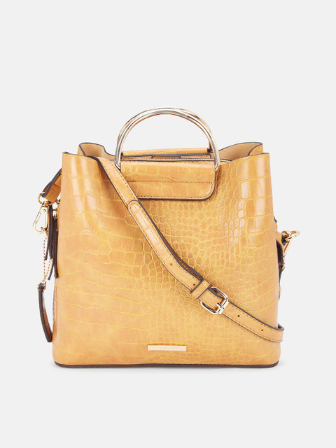 

Forever Glam by Pantaloons Tan Animal Textured Handheld Bag