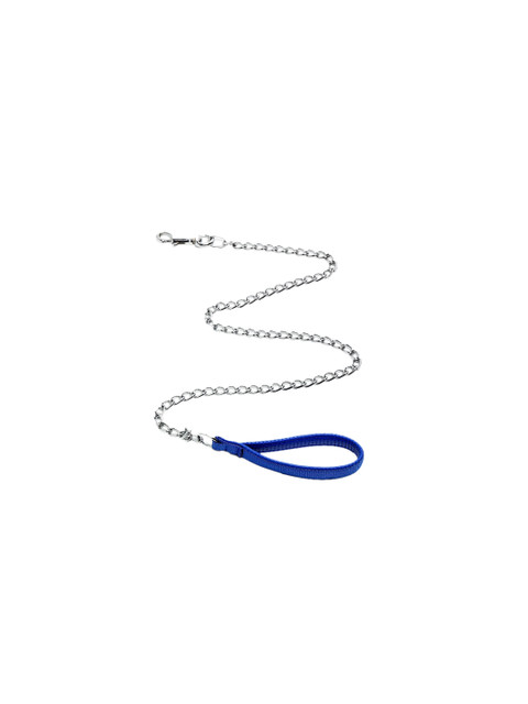 

WIGGLE TWIDDLE Blue & Silver-Toned Solid Dog Leash