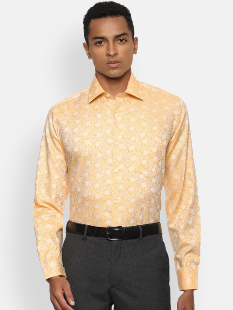 

Van Heusen Men Yellow Floral Printed Casual Shirt