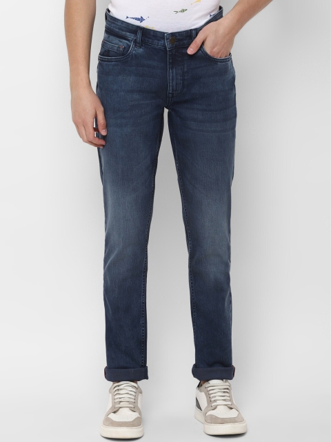 

SIMON CARTER LONDON Men Navy Blue Slim Fit Light Fade Jeans