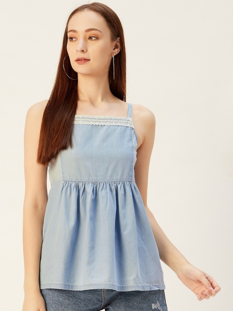 

Xpose Blue Denim A-Line Top