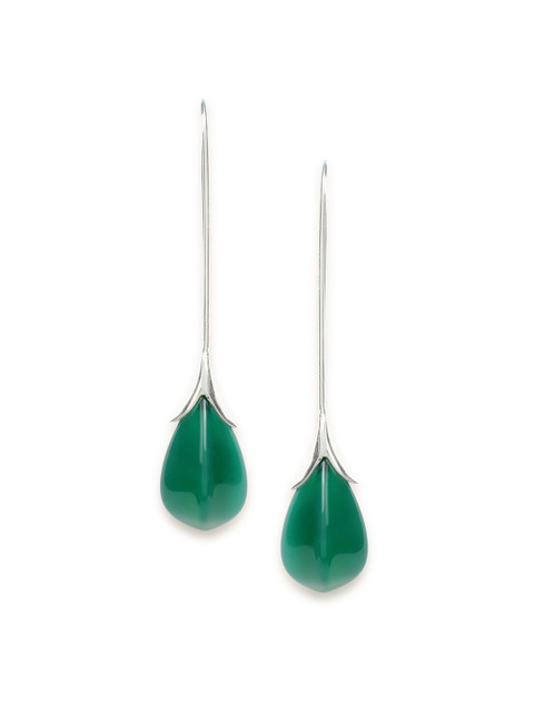 

Fabindia Silver-Toned Contemporary Drop Earrings