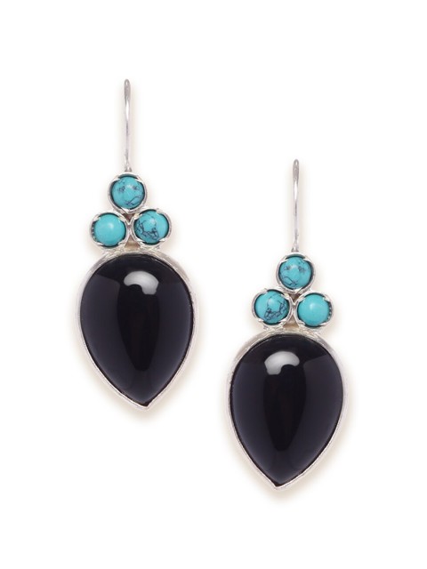 

Fabindia Silver-Toned Contemporary Drop Earrings