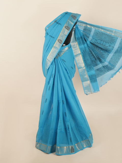 

Pothys Blue Woven Design Saree