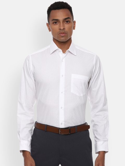 

Van Heusen Men White Micro Printed Formal Shirt