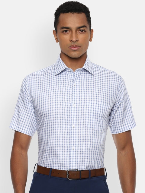 

Van Heusen Men Blue Gingham Checks Shirt