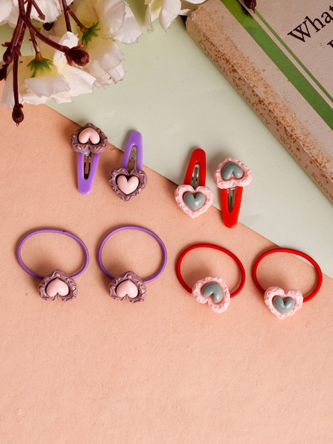 

Silvermerc Designs Girls Multicoloured 8 Pc Embellished Hair Accessory Set, Multi