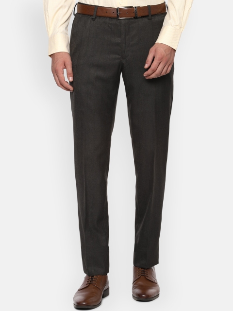 

Van Heusen Men Grey Slim Fit Formal Trousers