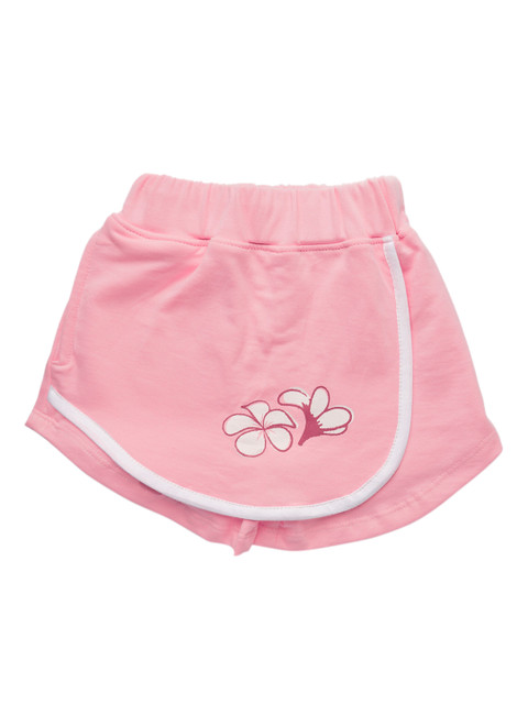 

You Got Plan B Girls Pink Printed Mid-Rise Cotton Regular Shorts