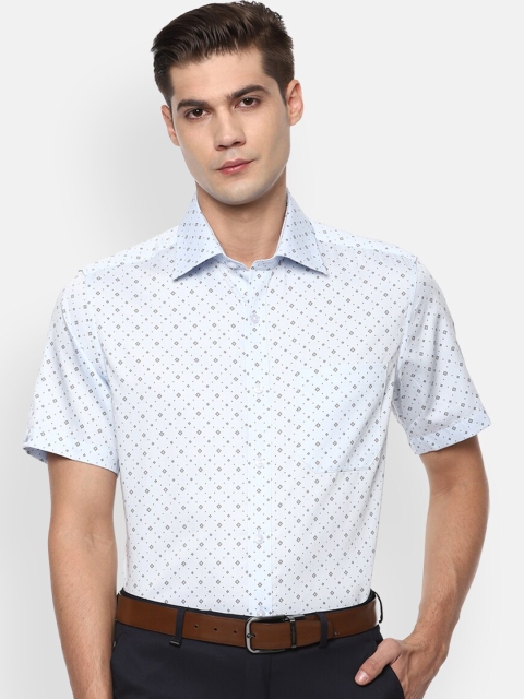 

Louis Philippe Men Blue Printed Casual Shirt