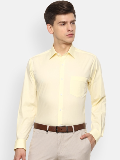 

Van Heusen Men Yellow Solid Regular Fit Formal Shirt