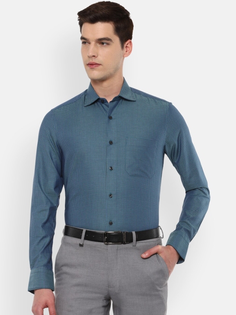 

Louis Philippe Men Blue Formal Shirt