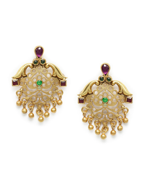 

Fabindia Gold-Toned Contemporary Drop Earrings
