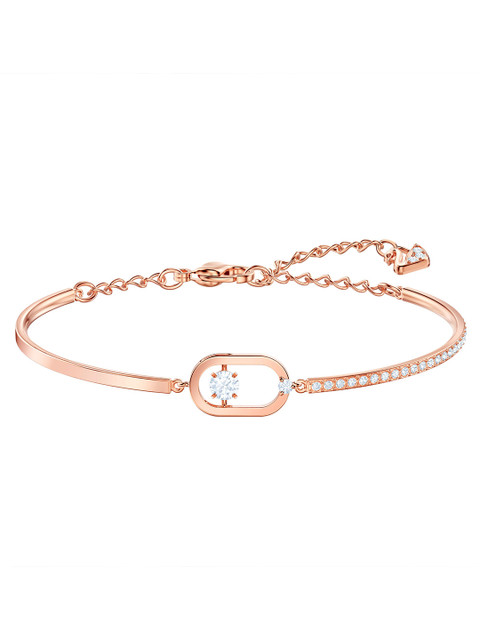 

SWAROVSKI Women Rose Gold-Plated Crystals-Studded Charm Bracelet