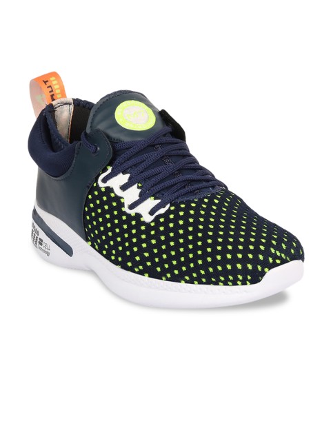 

M7 by Metronaut Men Navy Blue Woven Design Sneakers