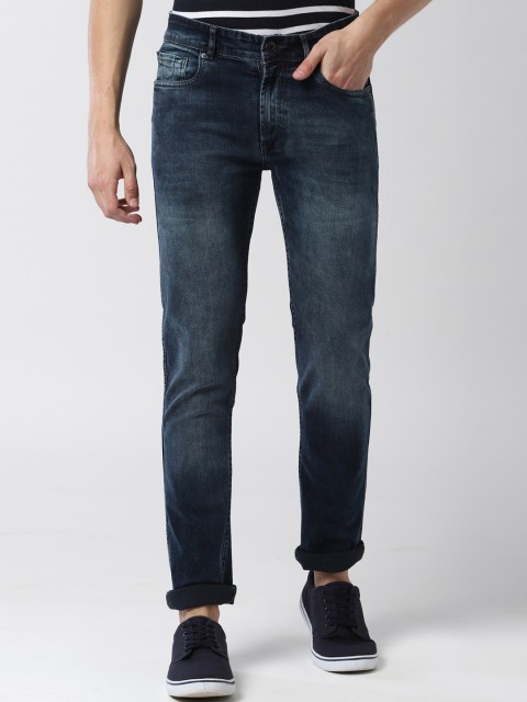 

Peter England Casuals Men Navy Blue Slim Fit Fade Jeans