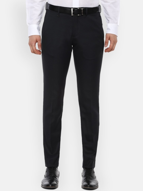 

Van Heusen Men Black Slim Fit Formal Trousers