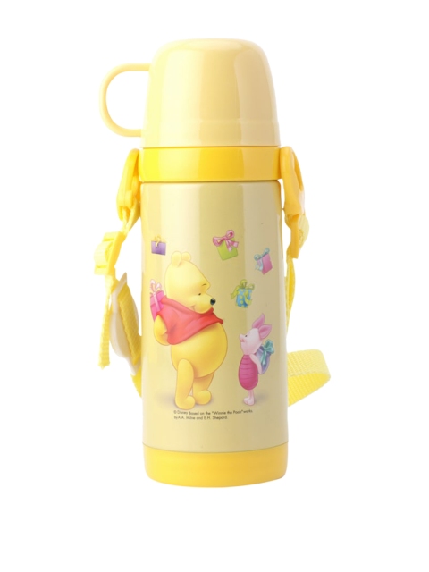 

Disney Kids Yellow & Pink Pooh Printed Thermosteel Flask 500 ML
