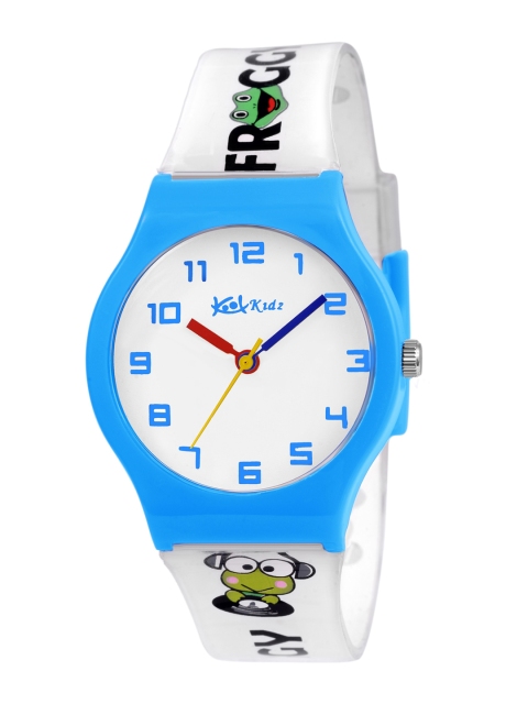 

Kool Kidz Unisex Kids White Dial & Multicoloured Straps Analogue Watch, Multi