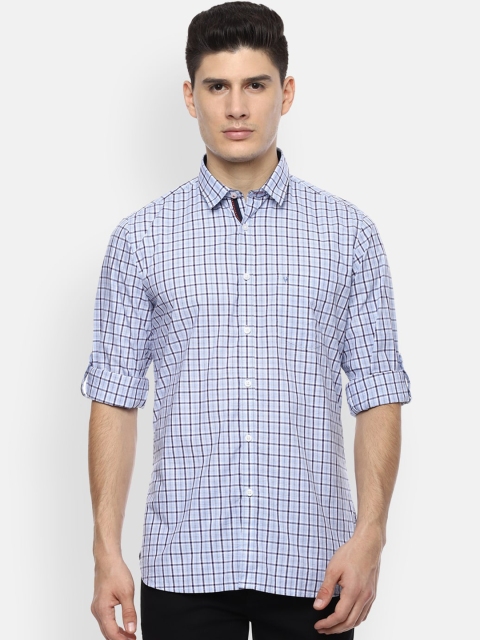 

Van Heusen Sport Men Blue Slim Fit Checked Casual Shirt