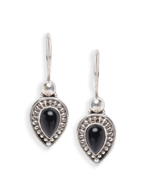 

Fabindia Silver-Toned Contemporary Drop Earrings