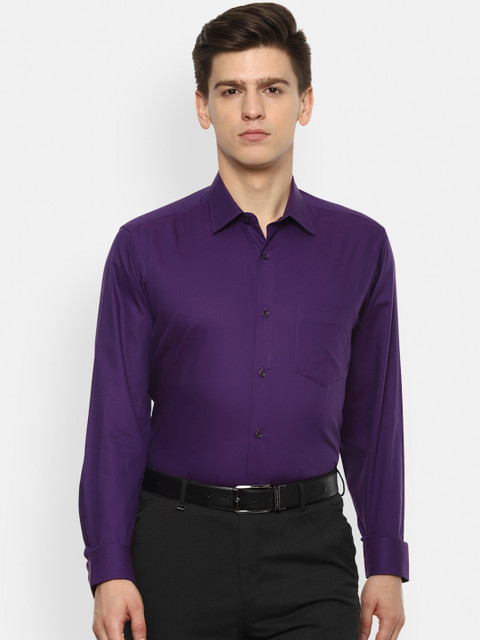 

Van Heusen Men Purple Regular Fit Solid Formal Shirt