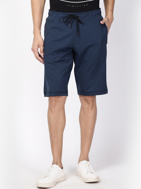 

Blackberrys Men Blue Slim Fit Mid-Rise Regular Shorts