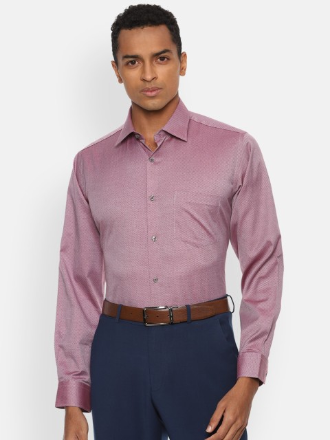 

Van Heusen Men Pink Formal Cotton Shirt