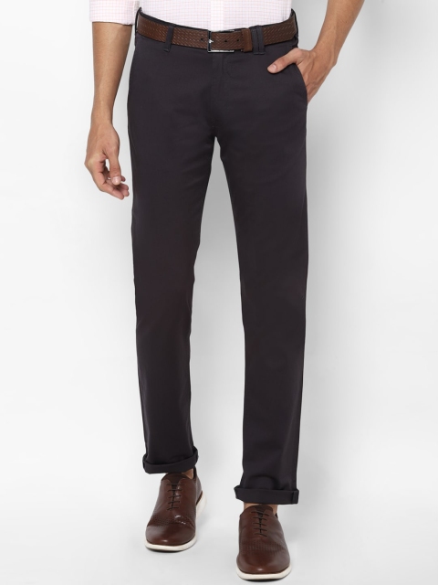 

Solly Jeans Co Men Navy Blue Slim Fit Trousers