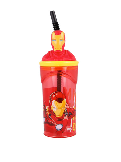 

Marvel Boys Red & Yellow 3D Figurine Avengers Gallery Ironman Printed Tumbler
