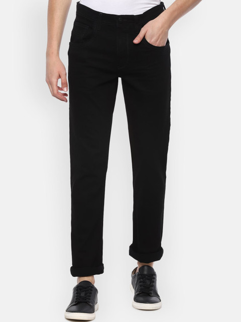 

V Dot Men Black Slim Fit Jeans