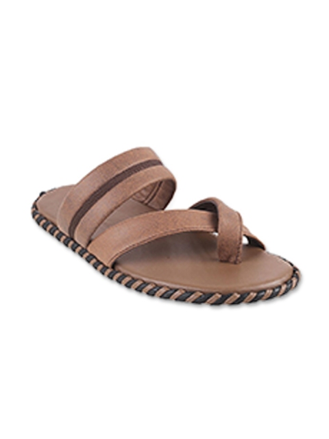 

Mochi Men Brown & Black Comfort Sandals