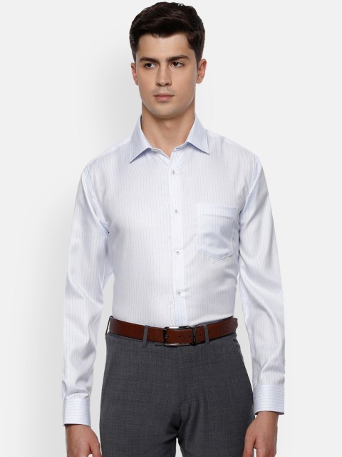

Van Heusen Men White Grid Tattersall Checks Checked Formal Shirt