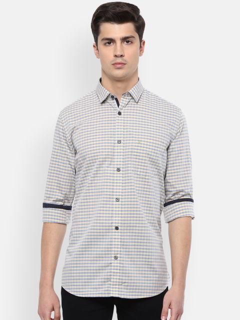 

Van Heusen Sport Men Multicoloured Slim Fit Checked Casual Shirt, Multi