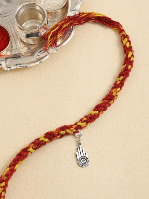 

Adorn By Nikita Rakhi With Sterling Silver AHIMSA Charm