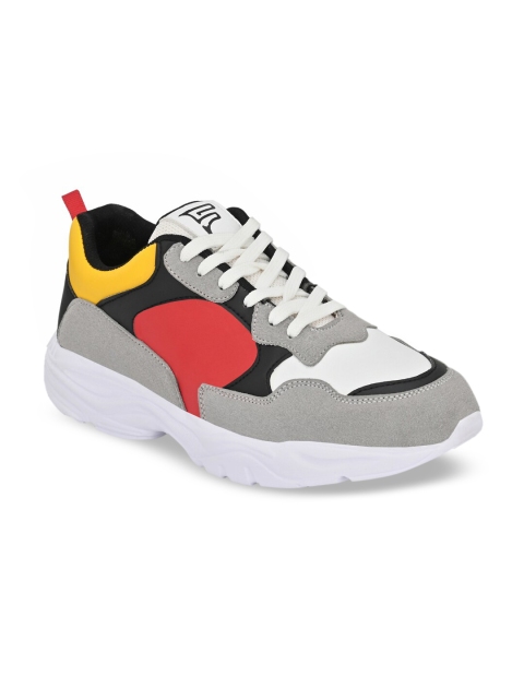 

Fentacia Men White Colourblocked Sneakers