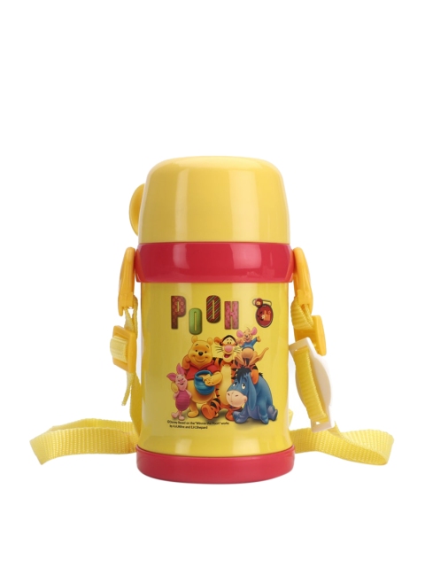 

Disney Unisex Kids Yellow & Red Pooh Printed Stainless Steel Flask Water Bottle