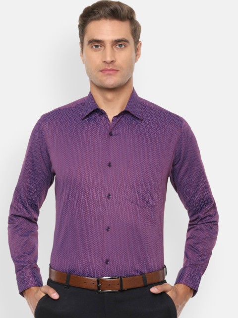 

Van Heusen Men Purple Printed Formal Shirt