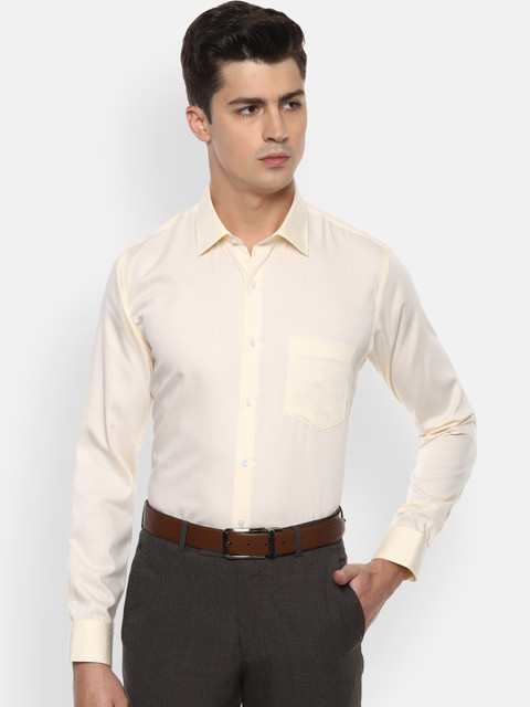 

Van Heusen Men Yellow Slim Fit Solid Formal Shirt