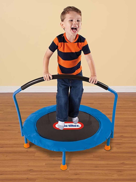 

Little Tikes Kids Blue & Black Solid Trampoline Activity Toy