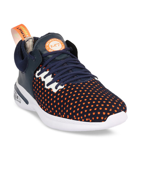 

M7 by Metronaut Men Orange Woven Design Sneakers