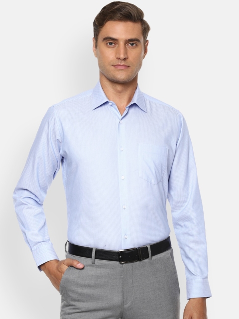 

Van Heusen Men Blue Formal Cotton Shirt