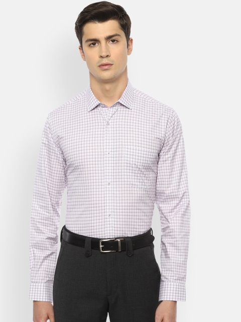 

Van Heusen Men White Checked Formal Shirt